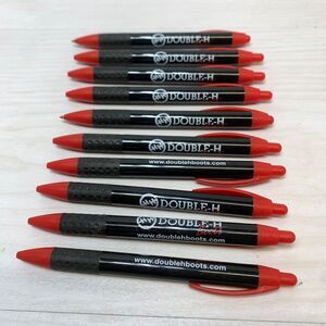 Vintage Double H Boots Ballpoint Pen BIC Wide Body Mexico Works Lot x 10 Branded